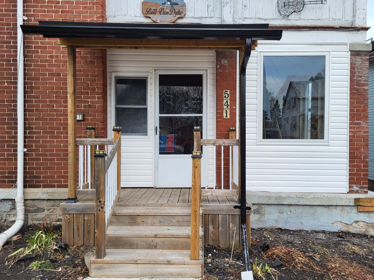 Rebuilt porch after renovation